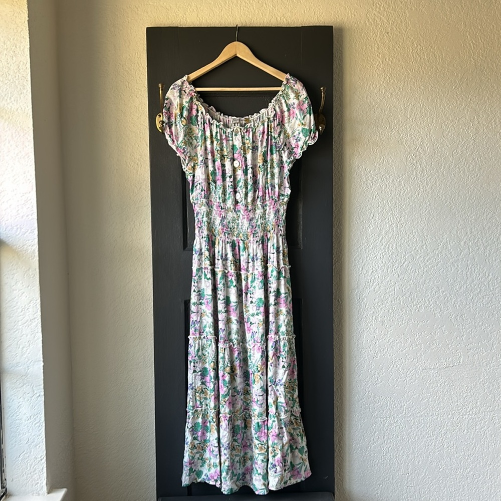 Figueroa & Flower Floral Dress Size Large EUC - Picture 3 of 6